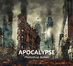 极品PS动作－战场硝烟(含高清视频教程)：Apocalypse Photoshop Action